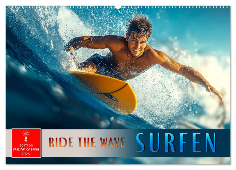 Surfen - Ride the Wave (CALVENDO Wandkalender 2026)