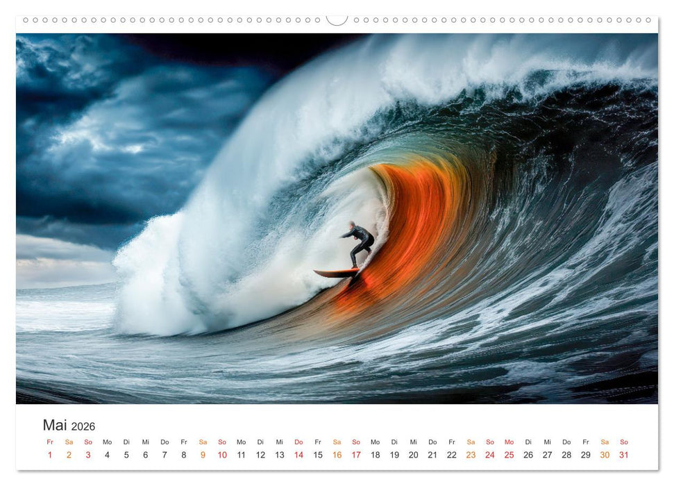 Surfen - Ride the Wave (CALVENDO Wandkalender 2026)