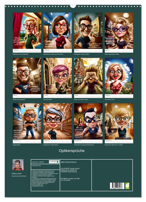 Optikersprüche (CALVENDO Wandkalender 2026)