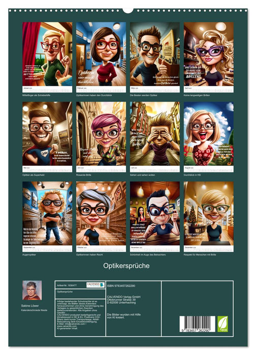 Optikersprüche (CALVENDO Premium Wandkalender 2026)