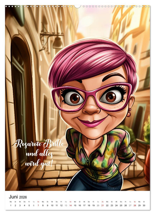 Optikersprüche (CALVENDO Premium Wandkalender 2026)