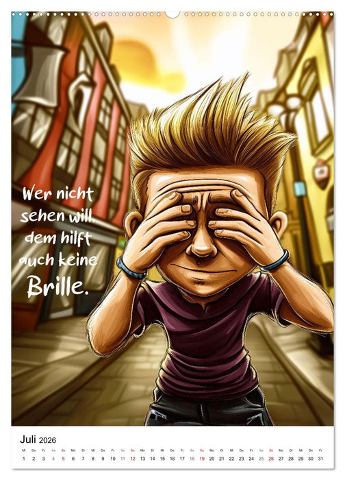 Optikersprüche (CALVENDO Premium Wandkalender 2026)