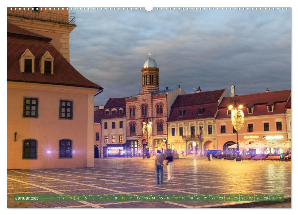 Zauberhaftes Brasov - Das Juwel Siebenbürgens imitten der Karpaten (CALVENDO Wandkalender 2026)