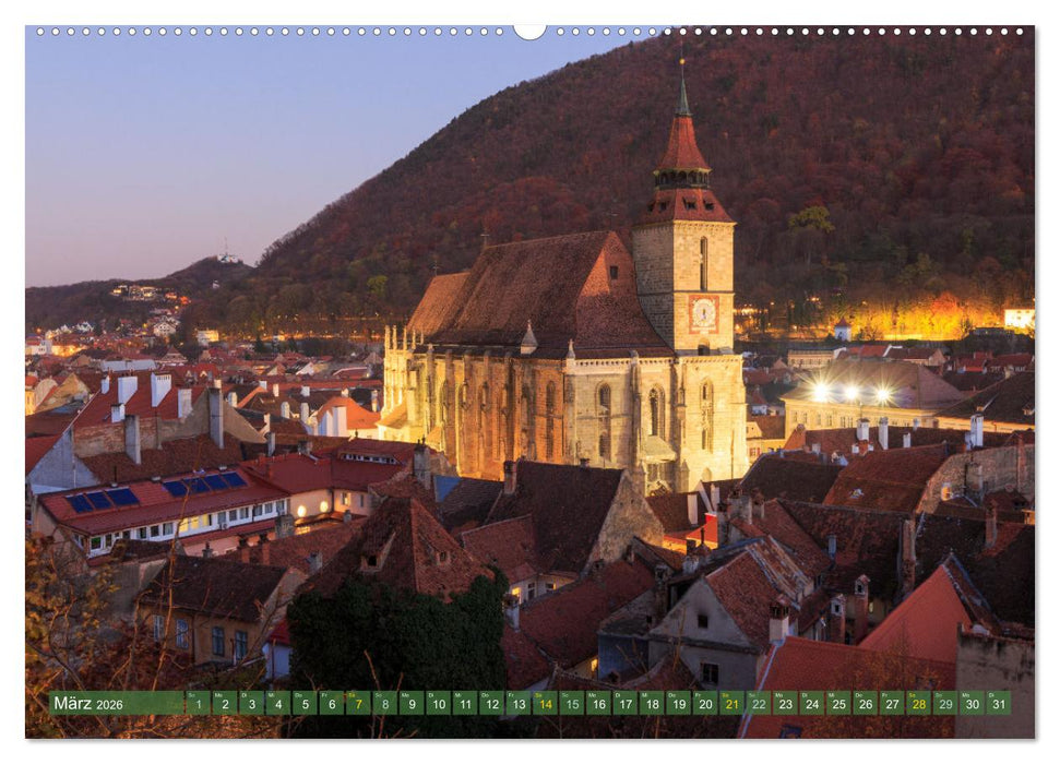 Zauberhaftes Brasov - Das Juwel Siebenbürgens imitten der Karpaten (CALVENDO Premium Wandkalender 2026)