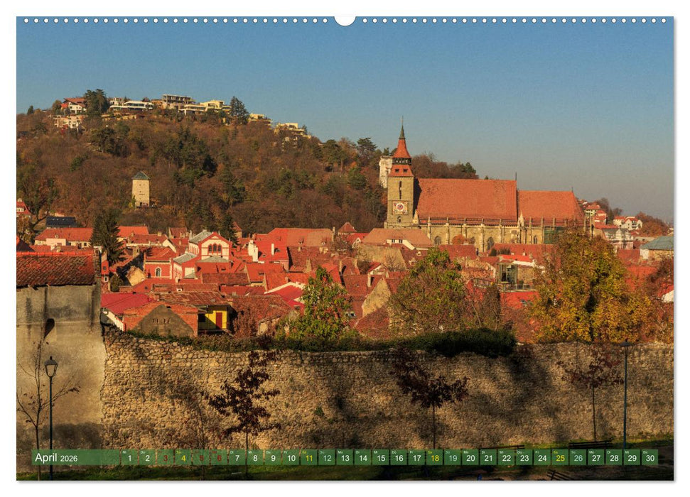 Zauberhaftes Brasov - Das Juwel Siebenbürgens imitten der Karpaten (CALVENDO Premium Wandkalender 2026)