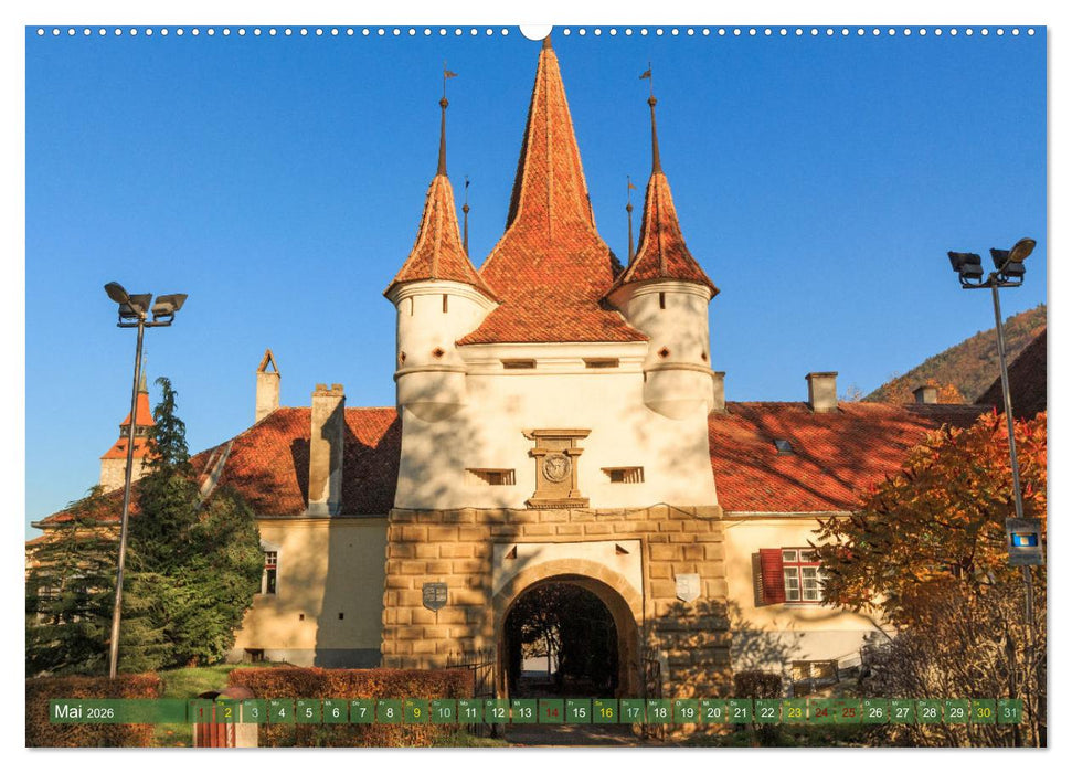 Zauberhaftes Brasov - Das Juwel Siebenbürgens imitten der Karpaten (CALVENDO Premium Wandkalender 2026)