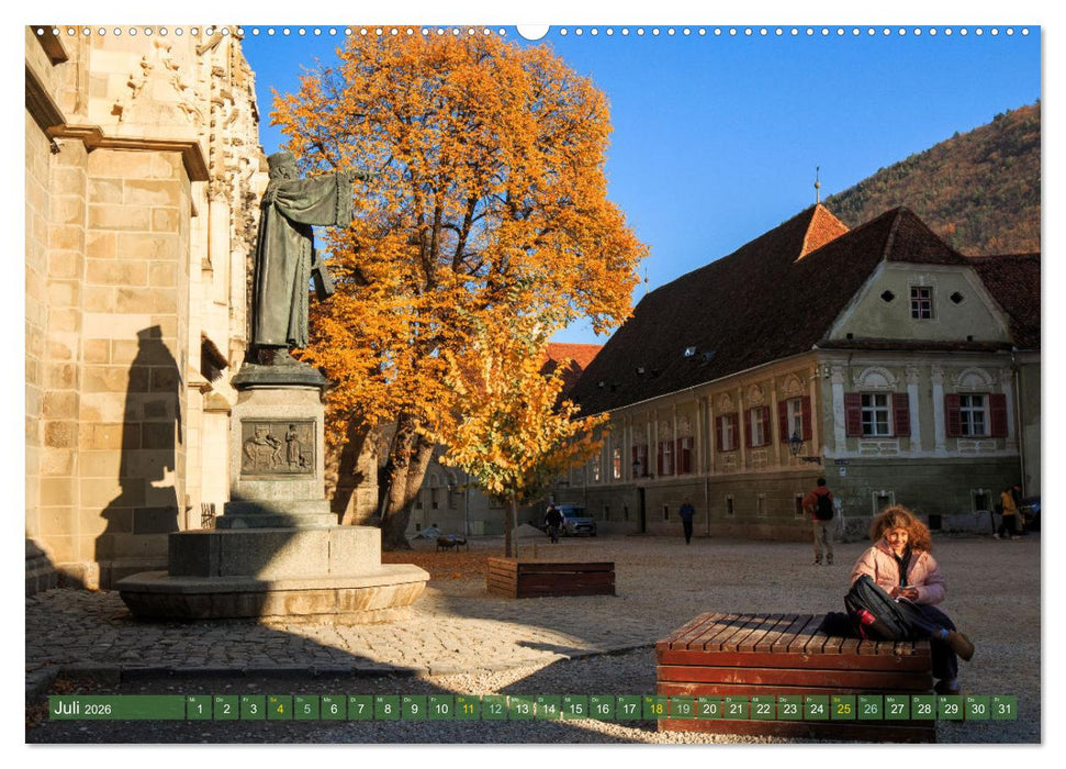Zauberhaftes Brasov - Das Juwel Siebenbürgens imitten der Karpaten (CALVENDO Premium Wandkalender 2026)