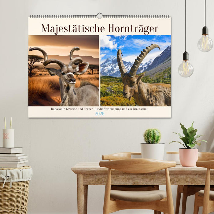 Majestätische Hornträger (CALVENDO Wandkalender 2026)