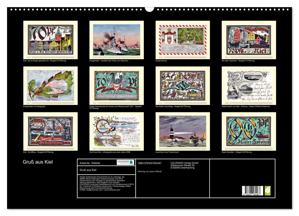 Gruß aus Kiel (CALVENDO Wandkalender 2026)