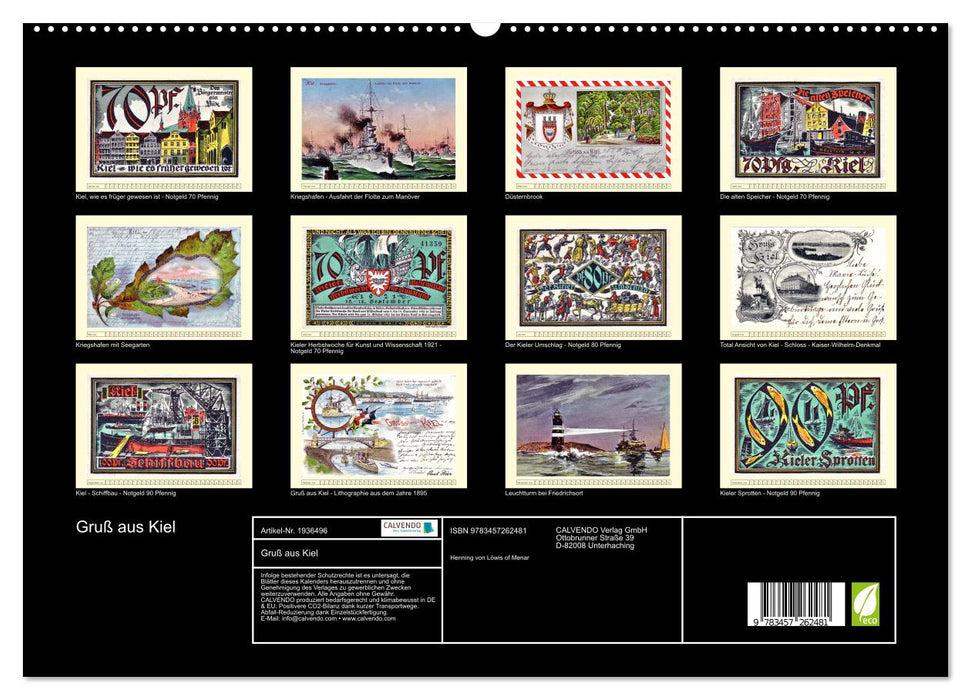 Gruß aus Kiel (CALVENDO Premium Wandkalender 2026)