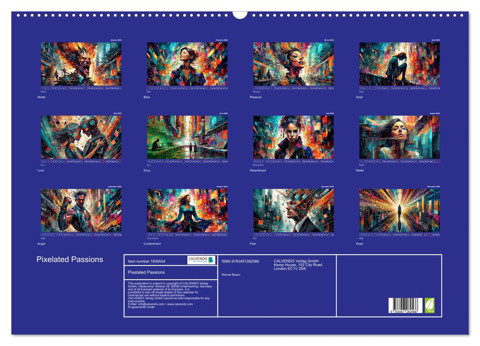 Pixelated Passions (CALVENDO Monthly Calendar 2026)