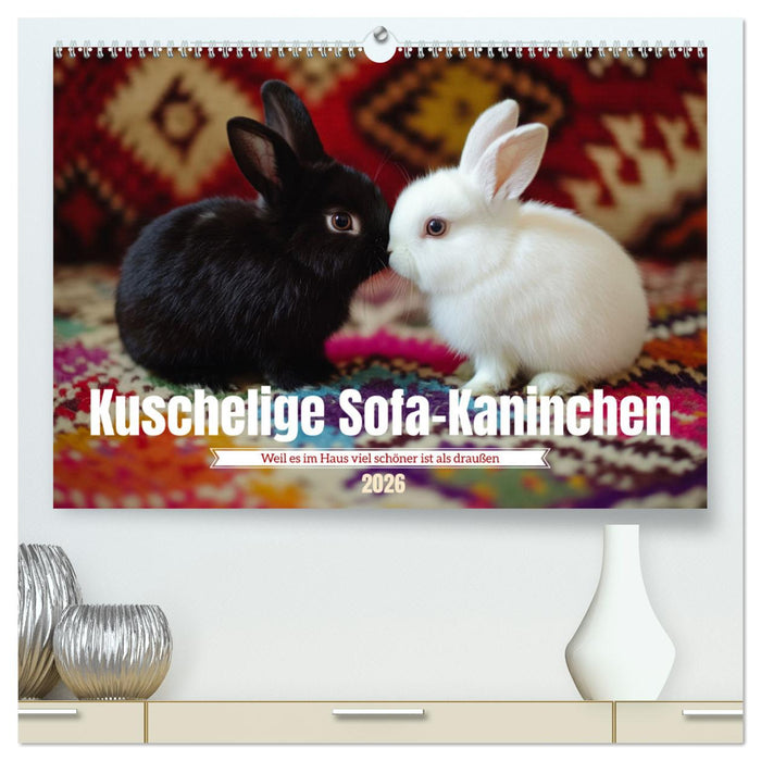 Kuschelige Sofa-Kaninchen (CALVENDO Premium Wandkalender 2026)