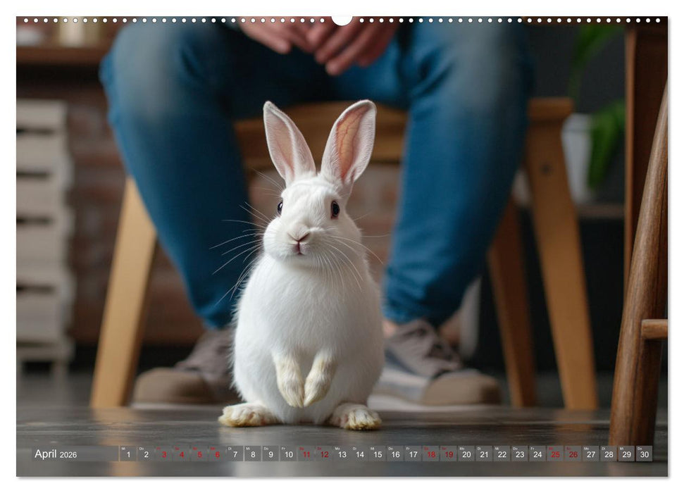 Kuschelige Sofa-Kaninchen (CALVENDO Premium Wandkalender 2026)