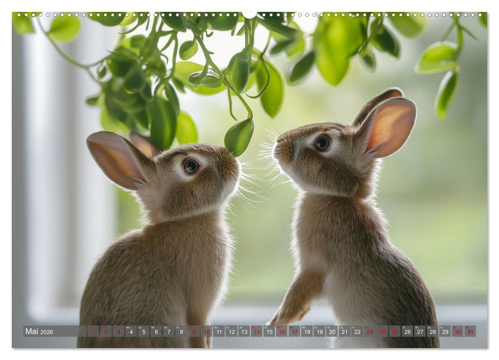 Kuschelige Sofa-Kaninchen (CALVENDO Premium Wandkalender 2026)