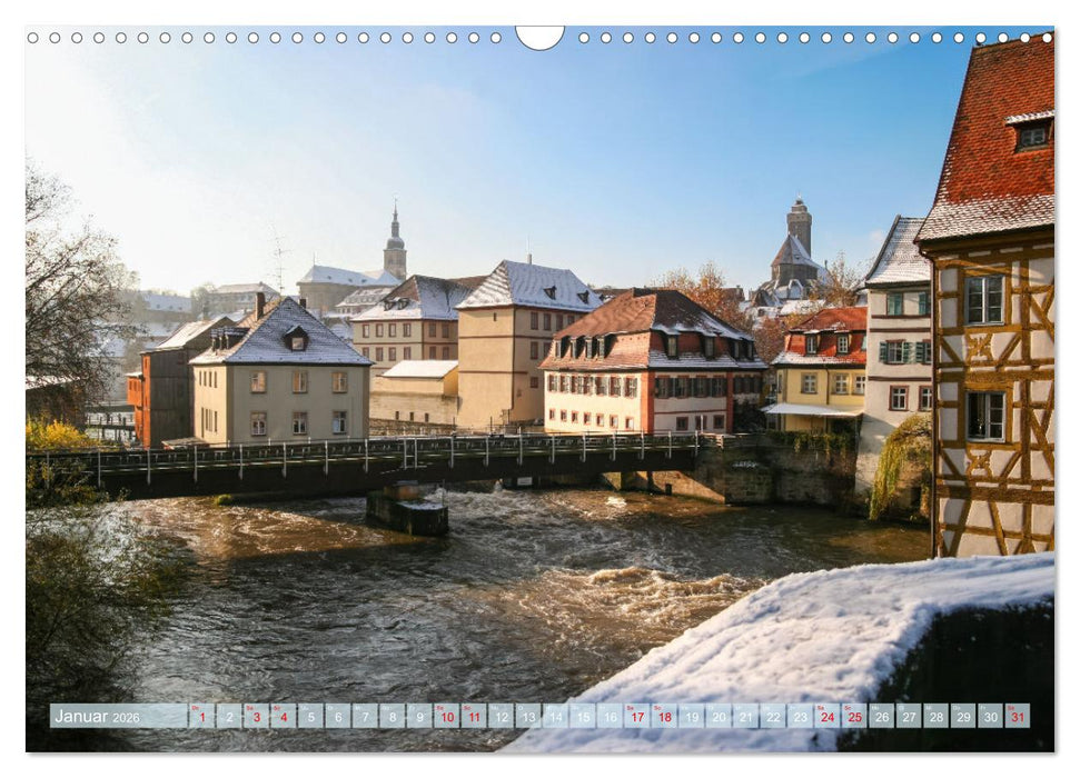 Unterwegs in Bamberg (CALVENDO Wandkalender 2026)