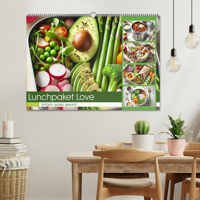 Lunchpaket Love - Einfach, lecker, gesund (CALVENDO Wandkalender 2026)