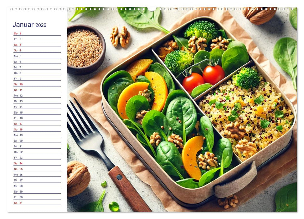 Lunchpaket Love - Einfach, lecker, gesund (CALVENDO Wandkalender 2026)