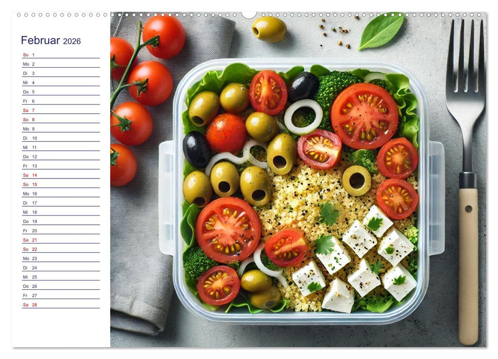 Lunchpaket Love - Einfach, lecker, gesund (CALVENDO Wandkalender 2026)