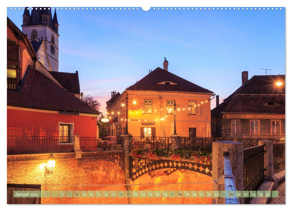 Zauberhaftes Sibiu - Die Perle Siebenbürgens in Rumänien (CALVENDO Wandkalender 2026)