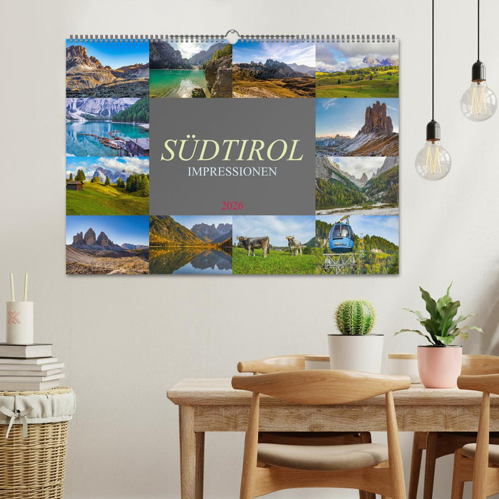 Südtirol Impressionen (CALVENDO Wandkalender 2026)