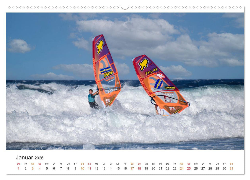 Windsurfen - endlose Wellen (CALVENDO Wandkalender 2026)