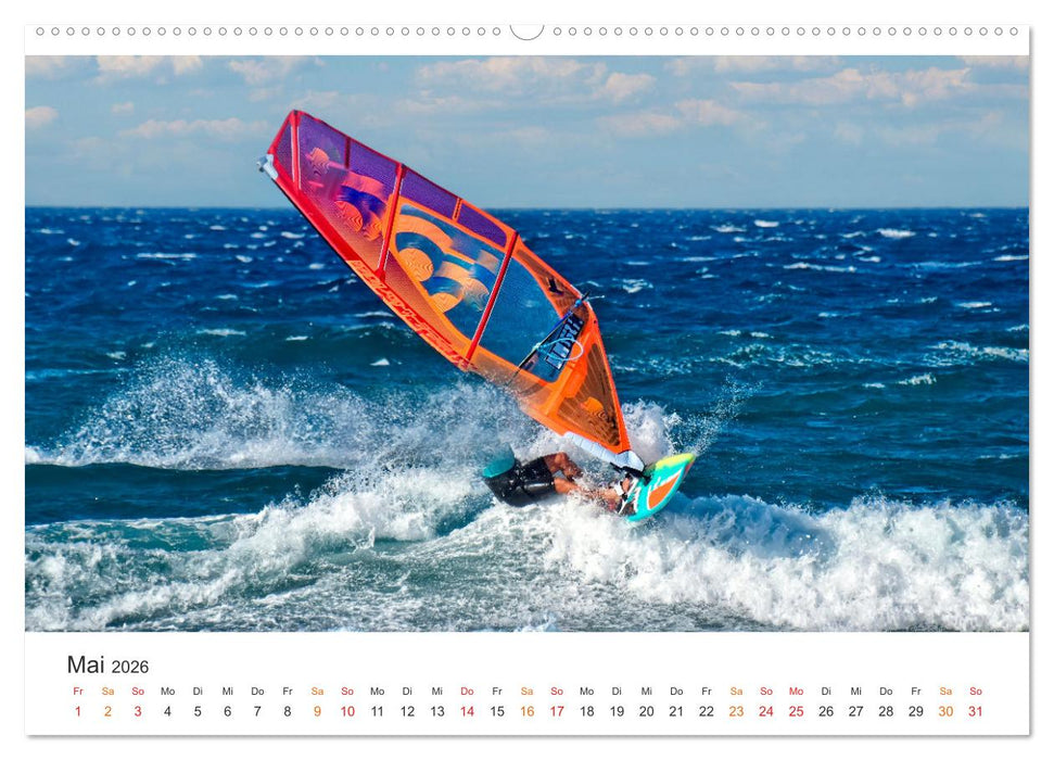 Windsurfen - endlose Wellen (CALVENDO Wandkalender 2026)