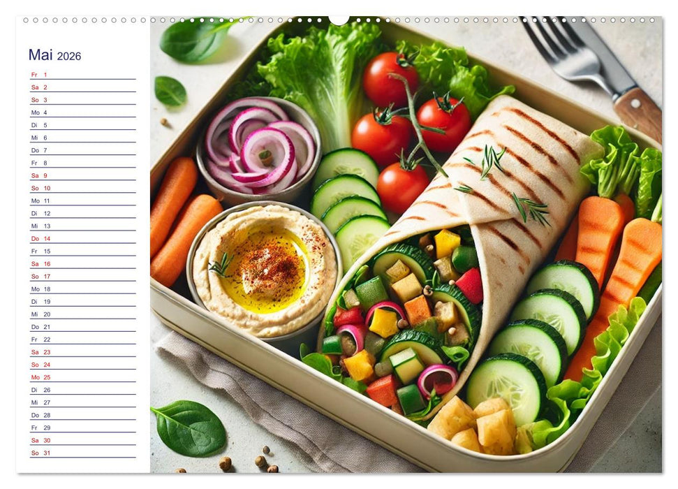Lunchpaket Love - Einfach, lecker, gesund (CALVENDO Premium Wandkalender 2026)