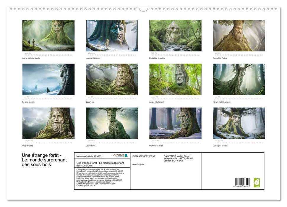 Une étrange forêt - Le monde surprenant des sous-bois (CALVENDO Calendrier mensuel 2026)