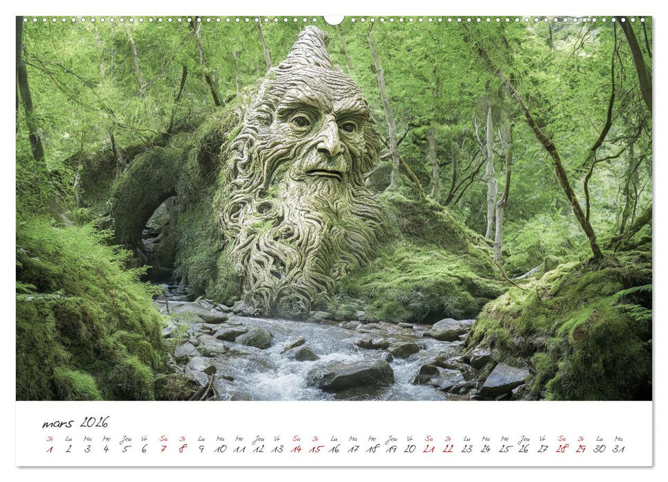 Une étrange forêt - Le monde surprenant des sous-bois (CALVENDO Calendrier mensuel 2026)