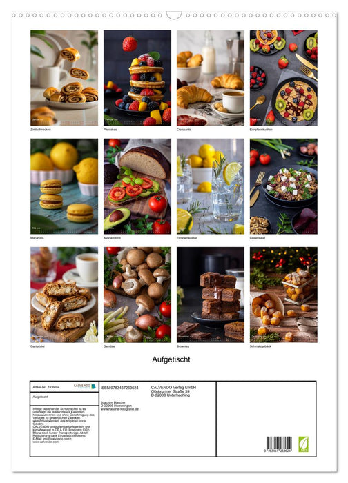 Aufgetischt (CALVENDO Wandkalender 2026)