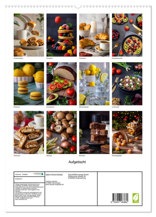 Aufgetischt (CALVENDO Premium Wandkalender 2026)