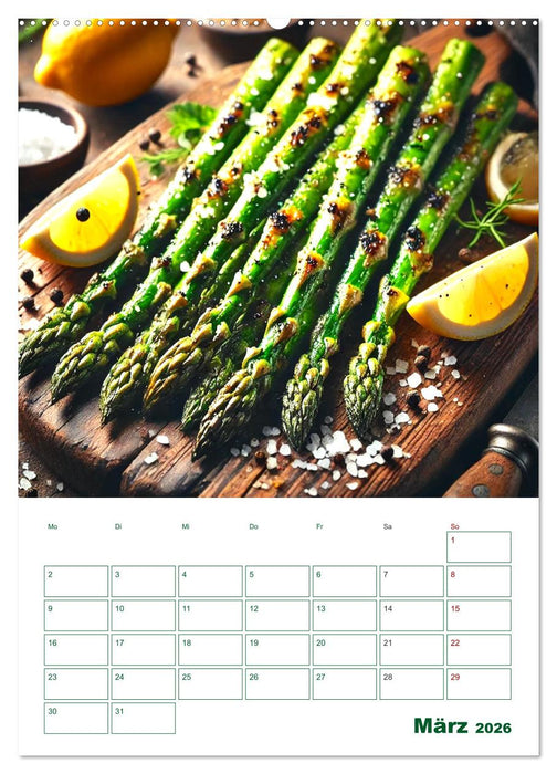 Spargelglück – von der Ernte bis zum Genuss (CALVENDO Wandkalender 2026)