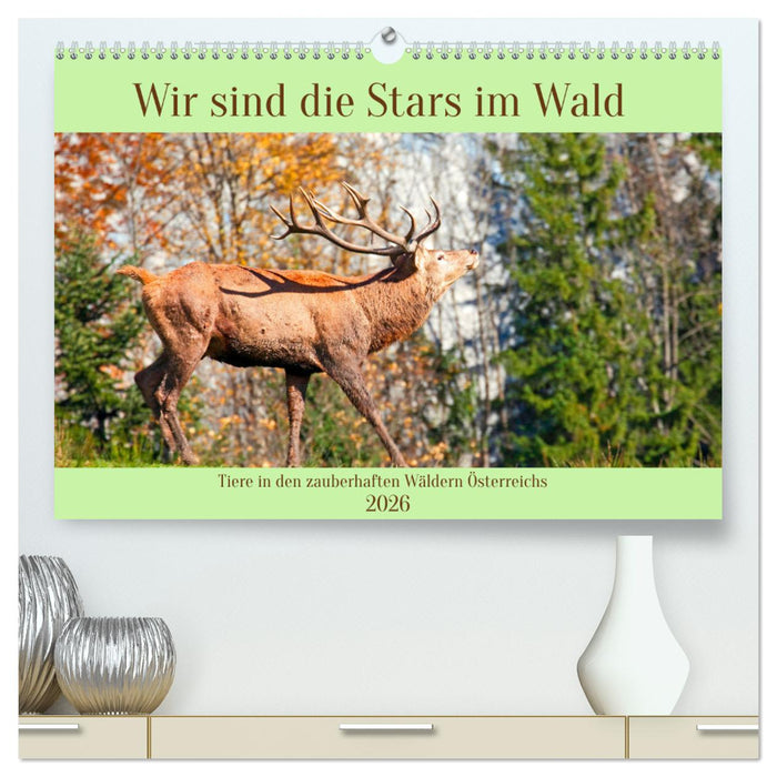 Wir sind die Stars im Wald (CALVENDO Premium Wandkalender 2026)