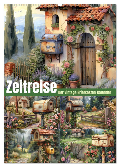 Zeitreise - Der vintage Briekasten Kalender (CALVENDO Wandkalender 2026)
