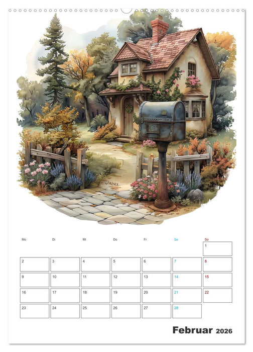 Zeitreise - Der vintage Briekasten Kalender (CALVENDO Wandkalender 2026)