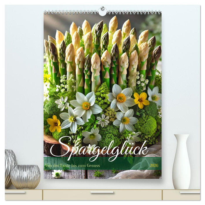 Spargelglück – von der Ernte bis zum Genuss (CALVENDO Premium Wandkalender 2026)