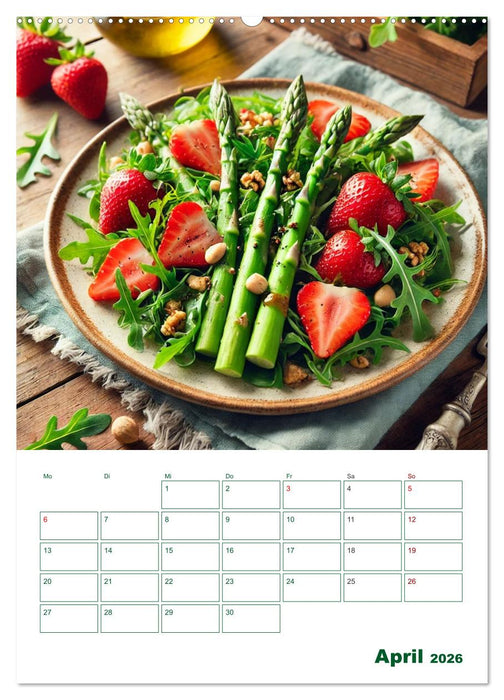 Spargelglück – von der Ernte bis zum Genuss (CALVENDO Premium Wandkalender 2026)