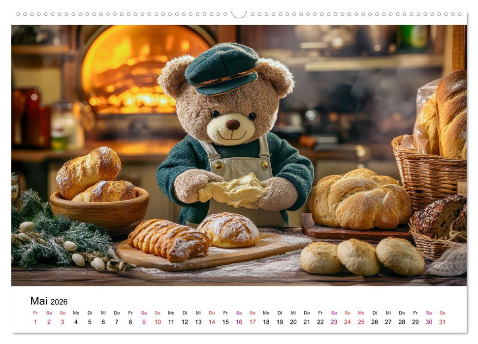 Teddys Welt - Bärenstark durchs Jahr (CALVENDO Premium Wandkalender 2026)