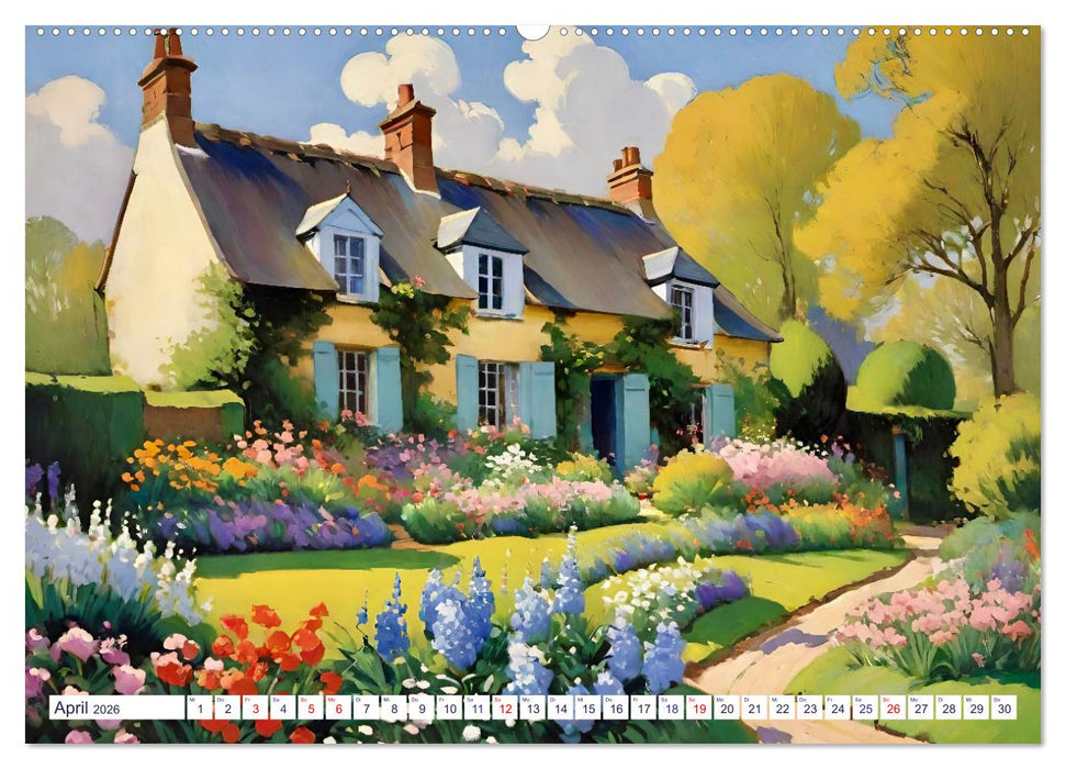 Englische Cottages (CALVENDO Premium Wandkalender 2026)