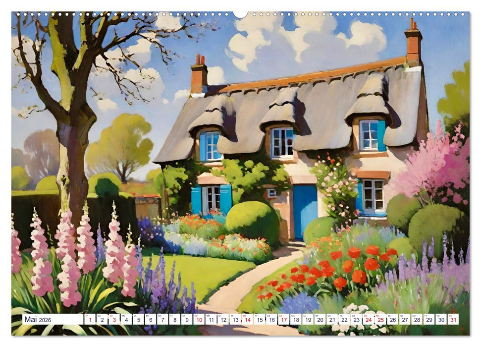 Englische Cottages (CALVENDO Premium Wandkalender 2026)
