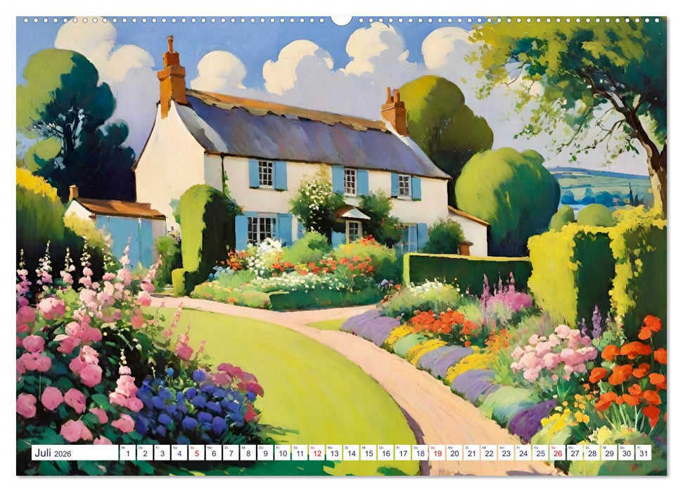 Englische Cottages (CALVENDO Premium Wandkalender 2026)