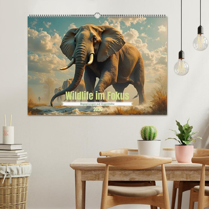 Wildlife im Fokus - Begegnungen auf Augenhöhe (CALVENDO Wandkalender 2026)