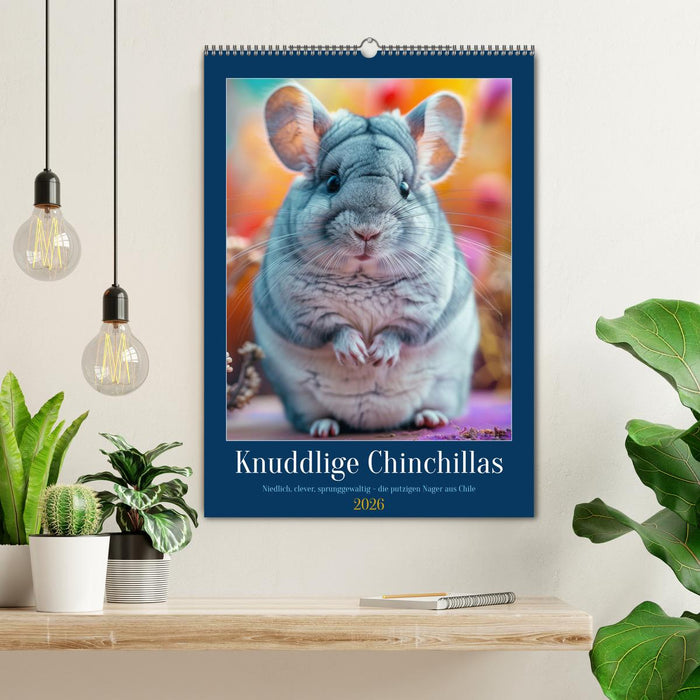 Knuddlige Chinchillas (CALVENDO Wandkalender 2026)