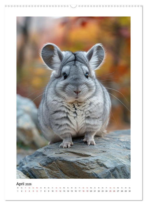 Knuddlige Chinchillas (CALVENDO Wandkalender 2026)