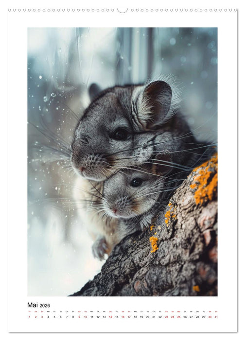 Knuddlige Chinchillas (CALVENDO Premium Wandkalender 2026)