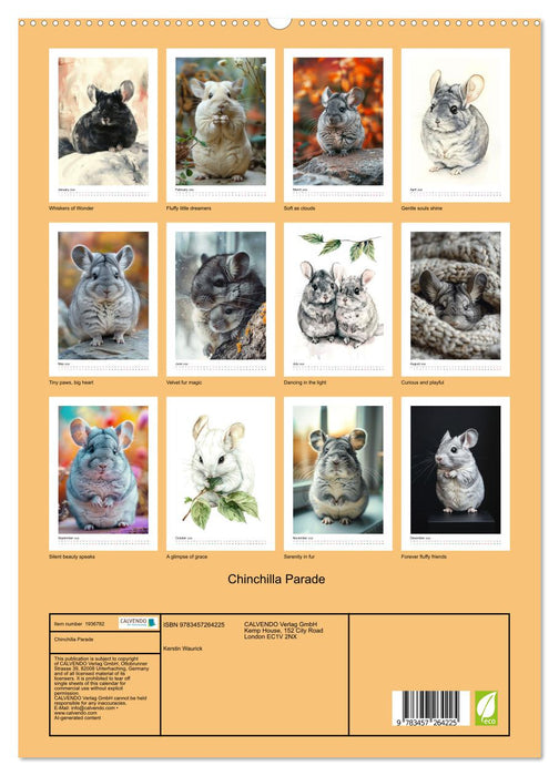 Chinchilla Parade (CALVENDO Premium-Calendar 2026)