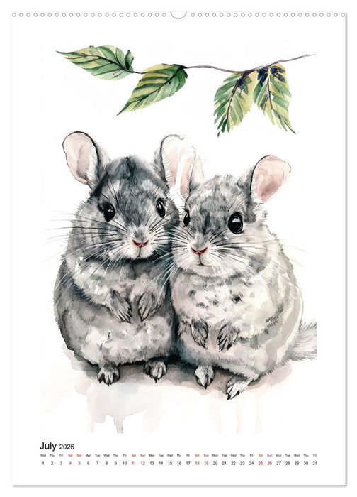 Chinchilla Parade (CALVENDO Premium-Calendar 2026)
