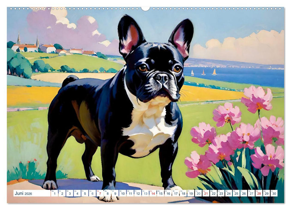 Frenchies (CALVENDO Wandkalender 2026)
