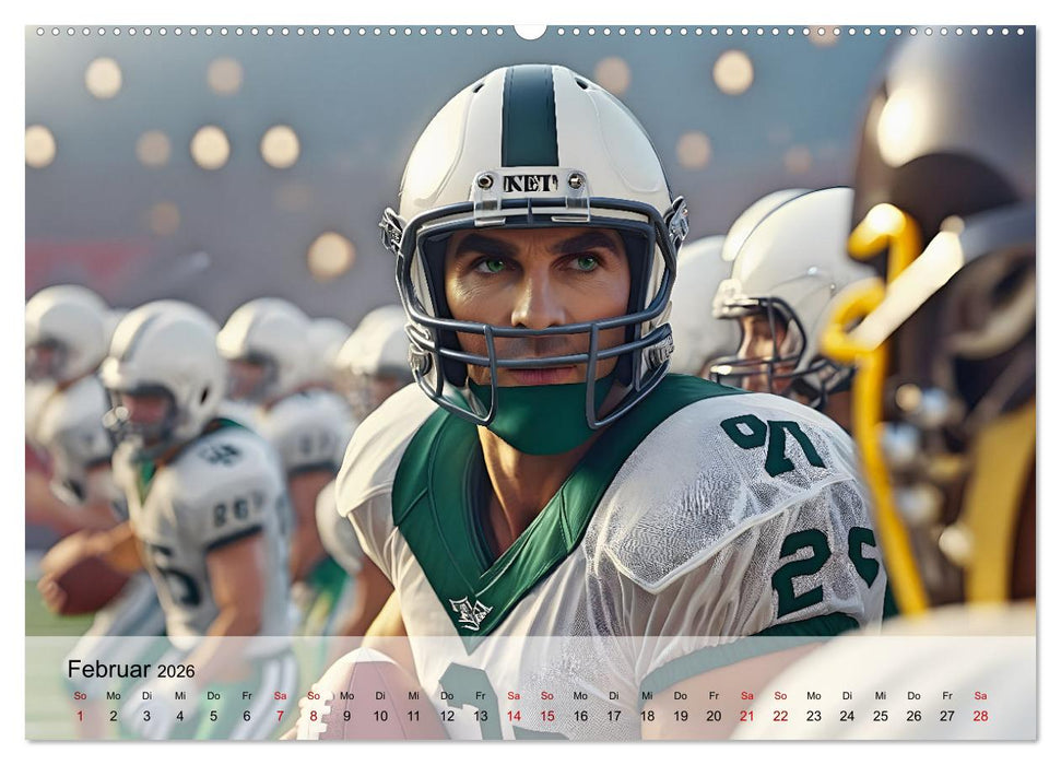 American Football - im Team zum Sieg (CALVENDO Premium Wandkalender 2026)