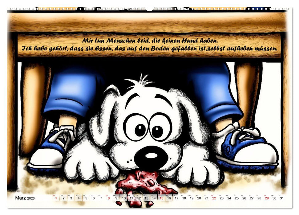 Hundesprüche (CALVENDO Premium Wandkalender 2026)